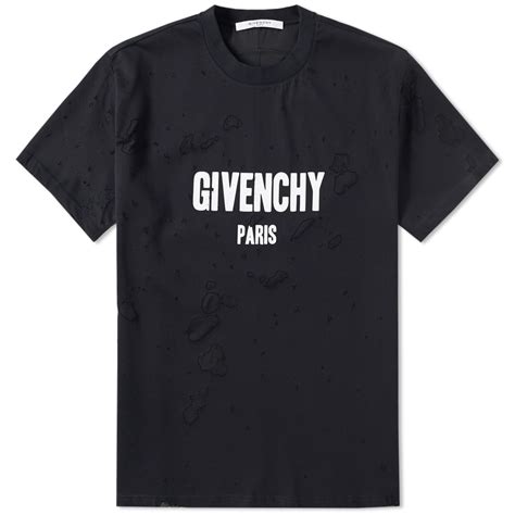 givenchy destroyed t shirt|Givenchy t shirt euro.